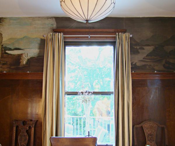 Dining Room - West wall. Photograph by Leeann Roy (2008).
